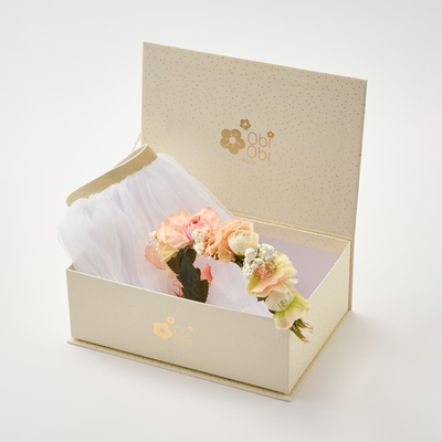 OBI OBI Box Cadeau Tutu et Couronne Fleurs Roses