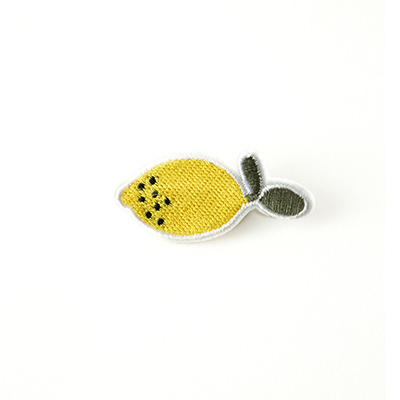 STICKY LEMON Embroidered pins Citronicitronjone size