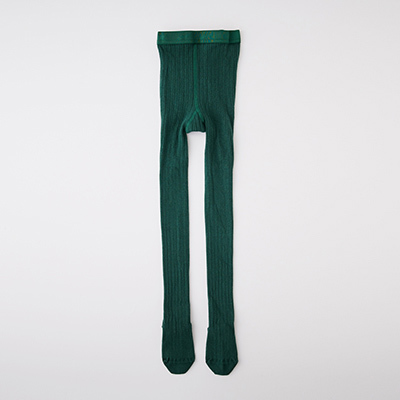 COLLEGIEN KIDS Louise-Ribbed Tighti785 vert foret j3/4A-11/12A