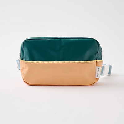 STICKY LEMON fanny pack large | meadows | colourblocking | green meadow + cousin clay