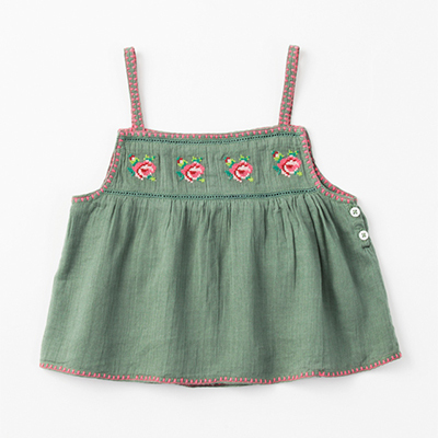 y5/26܂SALE 50OFFzEMILE&IDA 2023SS KIDS EMBROIDERED TOPiAMANDE j4A-6A