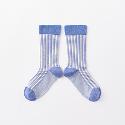 BONJOUR 2023SS KIDS socks deckchairiblue stripes j24/27-28/31