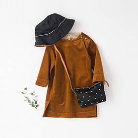 BELLEROSE DRESS, HAT, BAG