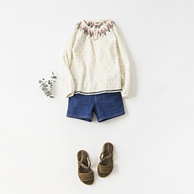 HARTFORD BLOUSE, PEPE SANDAL