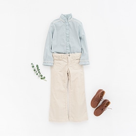 BONPOINT BLOUSE, PANTS, NATHALIE VERLINDEN SHOES