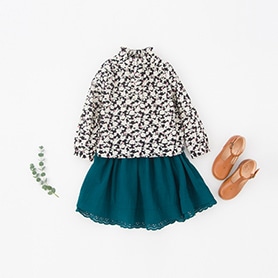 BONPOINT BLOUSE, BONTON SKIRT, NATHALIE VERLINDEN SHOES