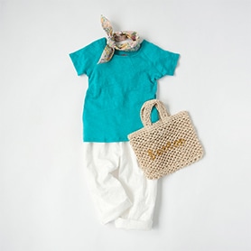 BONTON T-SHIRT, PANTS, SCARF, BAG