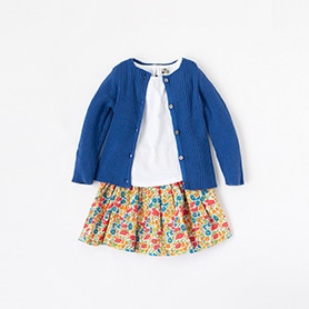 BONTON T-SHIRT, CARDIGAN, SKIRT