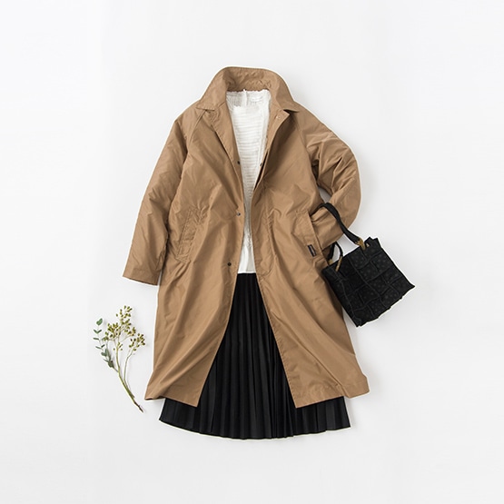 LAVENHAM COAT, LES COYOTES DE PARIS BLOUSE, SKIRT, JAMIN PUECH BAG