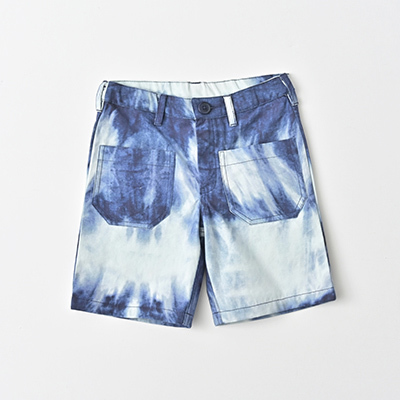 �ySALE 70%OFF�zBONTON 2022SS �L�b�Y �^�C�_�C�n�[�t�p���c�iI615 TIE DYE BLEU �u���[�j4A-8A