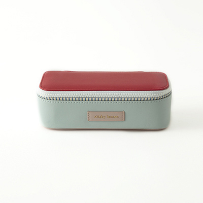 STICKY LEMON pencil case Deluxe（Agatha blue + elevator red + mendl's pink）