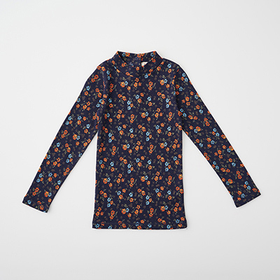 CARAMEL 2022AW BABY JERSEY TOP（NAVY DITSY FLORAL ）18M-2A