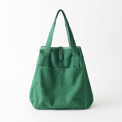 【12/14まで20%OFF】KHADI & CO bag wool（green ）TU