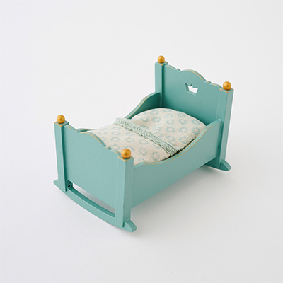 MAILEG 赤ちゃんネズミのベッド/ブルー