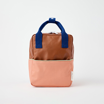 STICKY LEMON backpack small | meadows | colourblocking | treehouse brown + morning sky