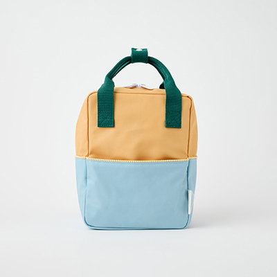 STICKY LEMON backpack small | meadows | colourblocking | cousin clay + island blue