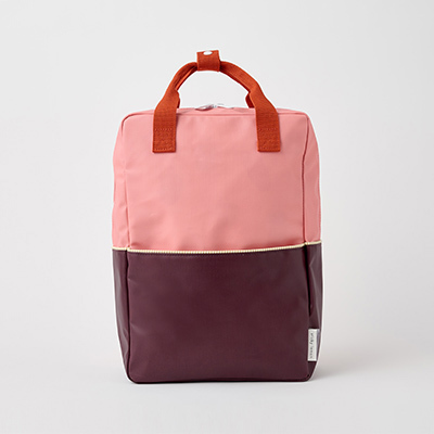 STICKY LEMON backpack large | meadows | colourblocking | moonrise pink + stormy purple
