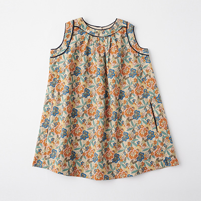 LILI et NENE キッズ CARAMEL 2023SS KIDS WOVEN DRESS（VINTAGEFLORAL