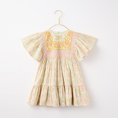BONJOUR 2023SS KIDS Rosalie dress（pastel garden ）8A-10A