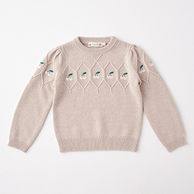 BONPOINT 2023AW KIDS PULL DALPHONZA（192 GRIS CHINE C. ）4A-8A