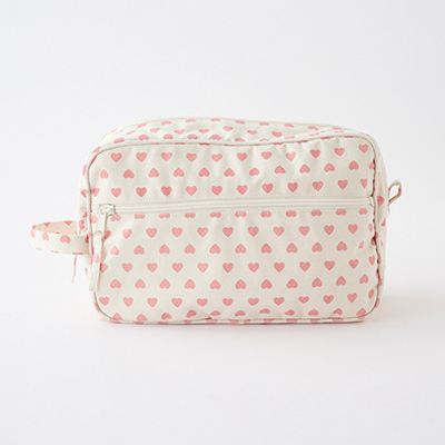 BONTON KIDS POCHE GM EN TOILE COEURiROSE jTU