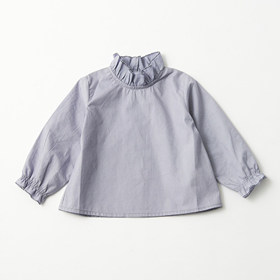 CARAMEL 2023AW WOVEN BABY TOP（SLATE BLUE ）18M-2A