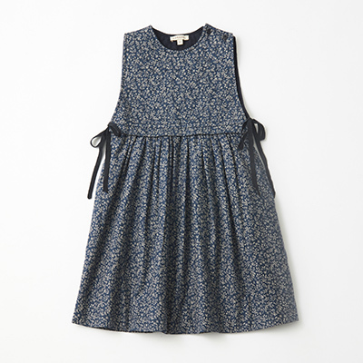 CARAMEL 2023AW KIDS WOVEN DRESSiNAVY FLORAL j4A-6A