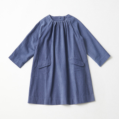 LILI et NENE キッズ CARAMEL 2023AW KIDS WOVEN DRESS（CORNFLOWER