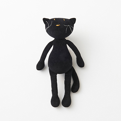 タグ付き 美品 ADADA 猫のジゼル フランス製 ぬいぐるみ 黒猫 2体セット LILI et NENE ADADA（アダダ） ADADA Gisel, the cat - black / small