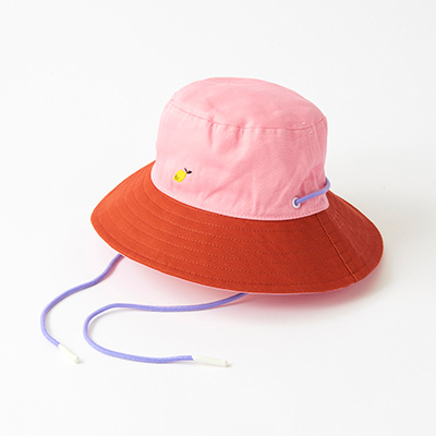 STICKY LEMON sun hat（floser pink + willow brown ）