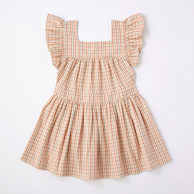 �ySALE 50%OFF�zEMILE ET IDA 2024SS KIDS ROBE CARREAU VANILLE�iCARREAU VANILLE�j4A-6A