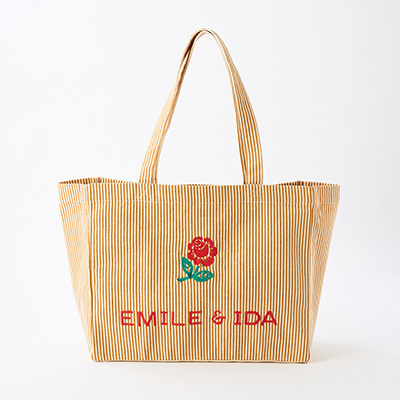 �ySALE 50%OFF�zEMILE ET IDA 2024SS KIDS CABAS BRODE DOUBLE�iRAYURE MIEL�jTU