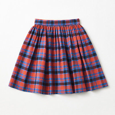 �ySALE 50%OFF�zCARAMEL 2024SS KIDS CUMIN SKIRT�iRED/BLUE TARTAN�j8A-12A