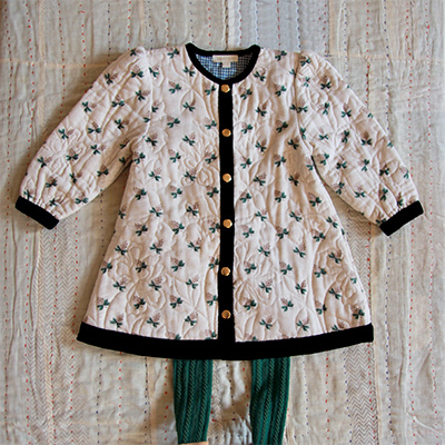 LILI et NENE ベビー BONJOUR 2024AW BABY DRESS COAT WITH