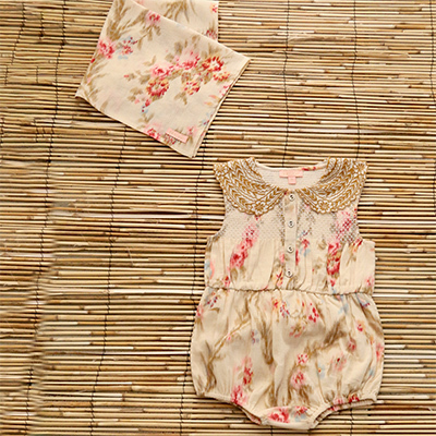 LILI et NENE ベビー 【SALE 50%OFF】BONJOUR 2025SS BABY Romper with