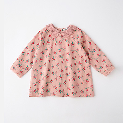 EMILE ET IDA 2025AW KIDS ROBE COL CROCHET ASTERiASTERj18M-2A