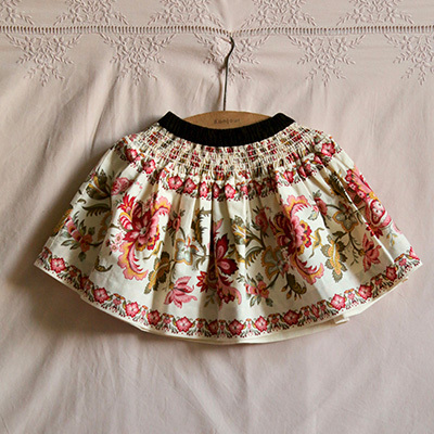 BONJOUR 2025AW KIDS Skirt Jacqueline border print / Aline print 8A-10A