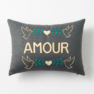 CSAO Coussin brode AMOUR
