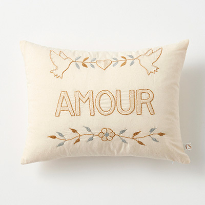 CSAO Coussin brode AMOUR