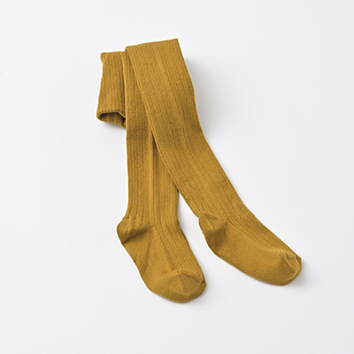 COLLEGIEN Louise-Ribbed TightsiC37 moutarde de dijonj11`23cm