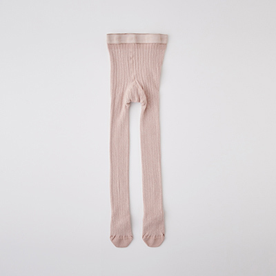 COLLEGIEN amelie-glitter ribbed tightsi331 vieux rosej14`19cm