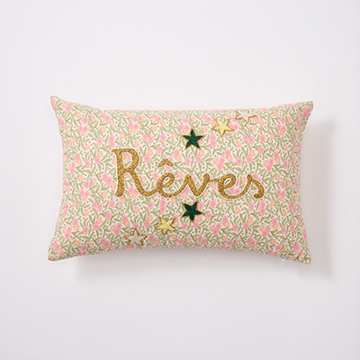 LILI et NENE CSAO（サオ） CSAO Mini Embroidered cushion REVES