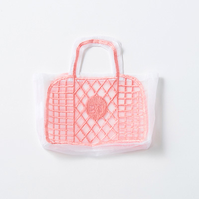 BRIGITTE TANAKA PLASTIC PINK SMALL BAG