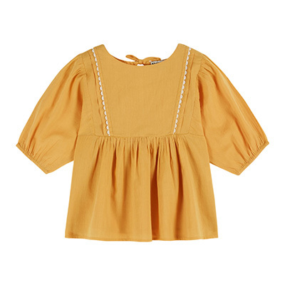 EMILE ET IDA 2026SS KIDS BLOUSE VOILE DE COTTON�iTOURNESOL�j8A-10A