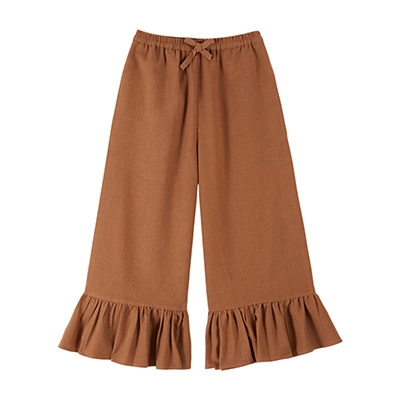 EMILE ET IDA 2026SS KIDS PANTALON VOLANT�iBROWNIE�j8A-10A