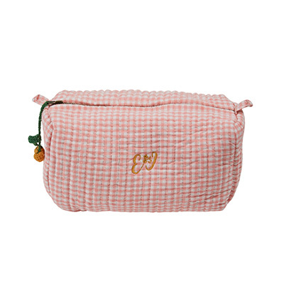 EMILE ET IDA 2026SS KIDS TROUSSE DE TOILETTE VICHY ROSE�iVIVI�j